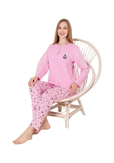 Abbas Erdem Erdem Pijama Takımı Dfn002 PEMBE