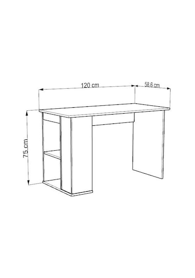 Ergonomik Çalışma Masası, Kitaplık Ve Kapaklı Depolama Alanı İle Modern Tasarım Beyaz Beyaz Ergonomik Çalışma Masası, Kitaplık Ve Kapaklı Depolama Alanı İle Modern Tasarım Beyaz Beyaz