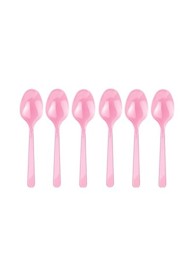Roll-up Pembe Renkli Kaşık 25 Adetli