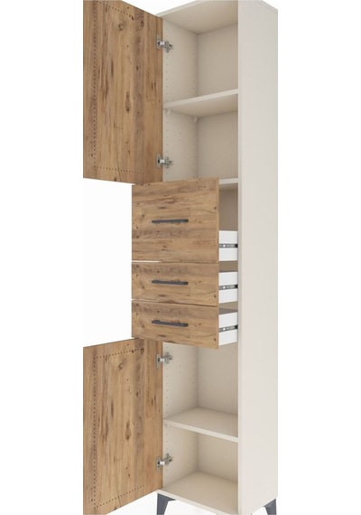 Arges Dolap 3 Raflı 3 Çekmeceli 2 Kapaklı 44x30x221 Aytaşı-çam Aytaşı Arges Dolap 3 Raflı 3 Çekmeceli 2 Kapaklı 44x30x221 Aytaşı-çam Aytaşı