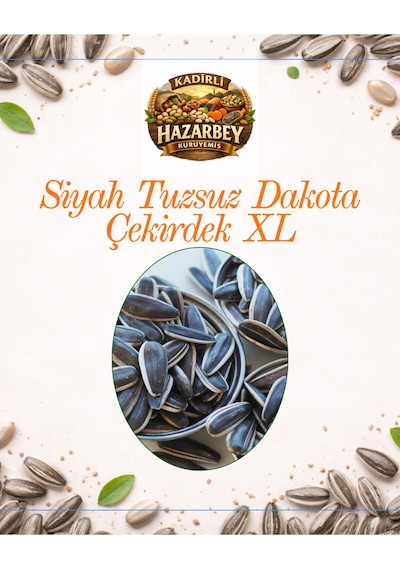 Kadirlihazarbey Siyah Tuzsuz Dakota Çekirdek 500 G