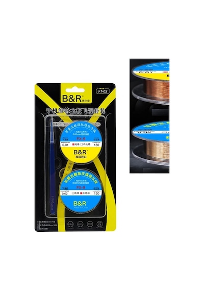 B R Ft-03 0.01mm 0.02mm 120m İnce Bakır Yol Çekme Teli