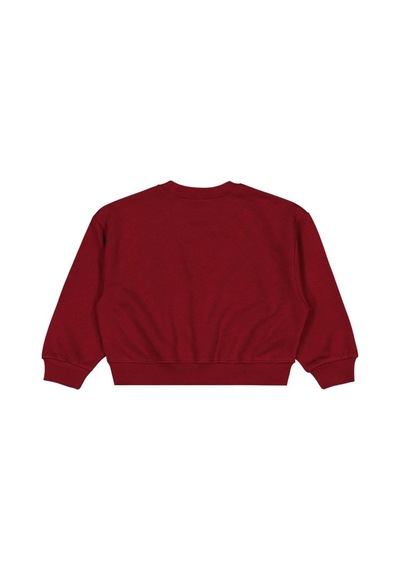 Civil Girls Düz 6-9 Yaş Sweatshirt Bordo