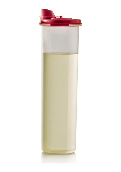 Oval Zeytinyağlık Kırmızı Kapak 1.1l Şeffaf