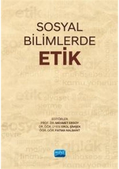 Sosyal Bilimlerde Etik / Kolektif