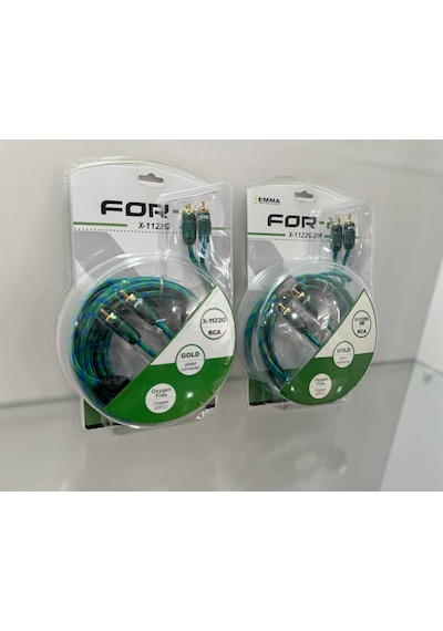 For-x X Profesyonel Oto Teyp Rca 2 Metre Kablosu 1 Adet
