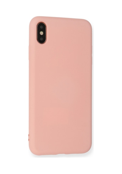 İphone Xs Max Kılıf Nano İçi Kadife Silikon - Pembe