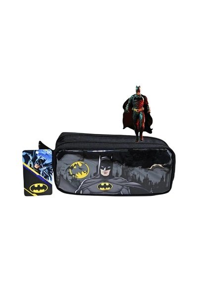 Batman Lisanslı 2 Bölmeli Kalemlik Kod:2234 Siyah