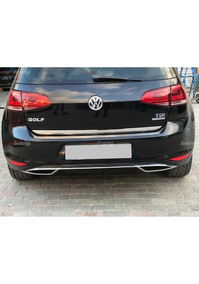 Golf 7 Difüzör. 7.5 Görünüm. Krom Egzozlu Difüzör. Parlak Siyah