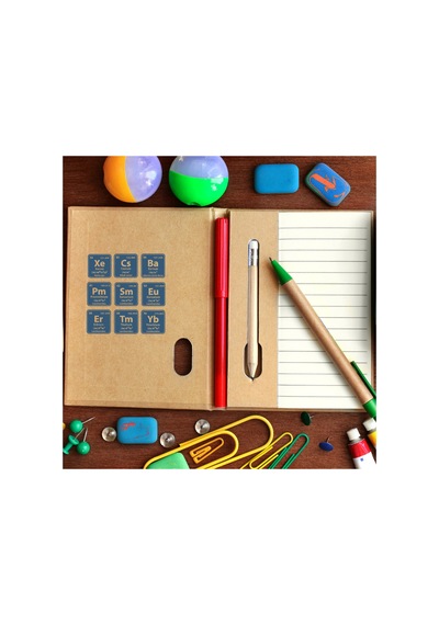 140 Adet Kimya Elementler Sticker Seti - Etiket Seti Scrapbook Bullet Journal Mavi