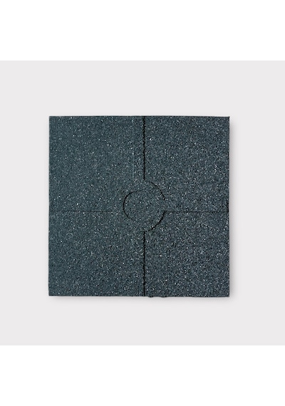 Kauçuk Zemin Kaplama Karo Yeşil 40x40x2 Cm - 35m2 Paketli-605 Çok Renkli