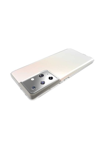 Rba Aksesuar Galaxy Uyumlu S21 Ultra Kılıf Rba Süper Silikon Kapak - Renksiz Çok Renkli