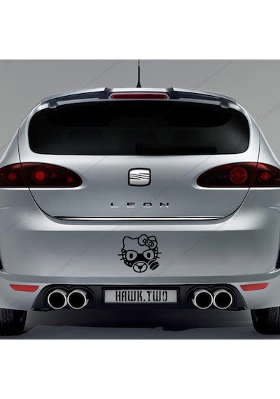 Hello Kitty Sticker Gaz Mazkesi Sticker Araba Oto Sticker