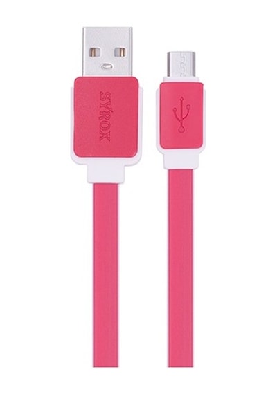 Syrox C63 Micro Usb Şarj Ve Usb Data Kablosu Yassı 2.0A 1.2Mt Kır (350556282)