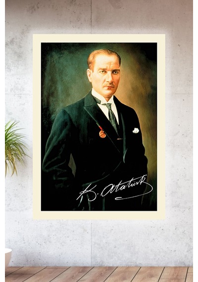 Lucena Metal Baskılı Atatürk Koleksiyonu Tablo No 20 - 15 Cm X 20 Cm