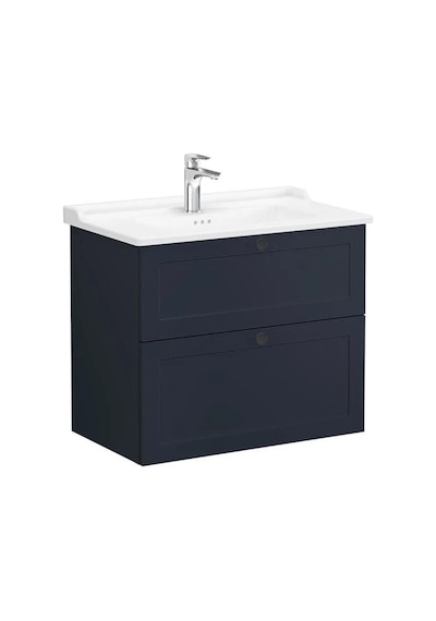 VitrA Root Classic Lavabo Dolabı 80Cm 2 Çekmeceli Mat Lacivert 68874 Çok Renkli VitrA Root Classic Lavabo Dolabı 80Cm 2 Çekmeceli Mat Lacivert 68874 Çok Renkli