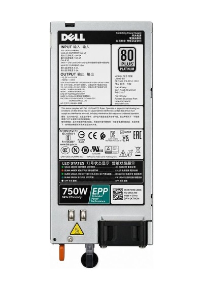 Dell L750e-s0 750w 80 Plus Platinum Sunucu Güç Kaynağı Poweredge R530 R630 R730 R930