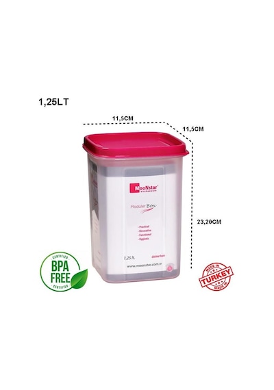 Moon Star Modüler Çok Amaçlı Saklama Kabı 125 Litre Ms-09