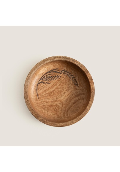 Sae Ahşap Sunum Kasesi 13x13x3.5cm Natural Naturel