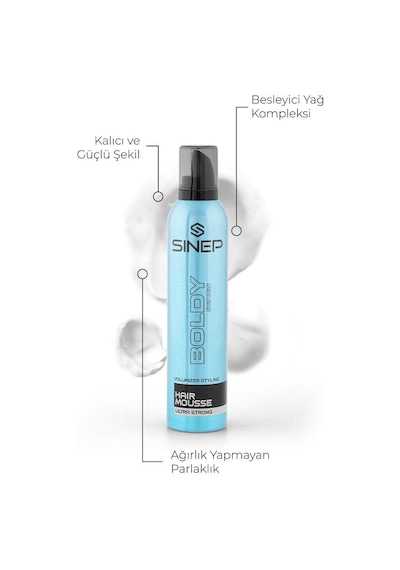 Sinep Boldy Series Ultra Strong Saç Köpüğü 300 ML