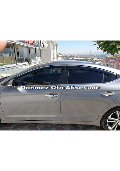 Hyundai Elantra Mügen Cam Rüzgarlığı Kromlu 2016-2020 Arası 4 Lü N11.38185