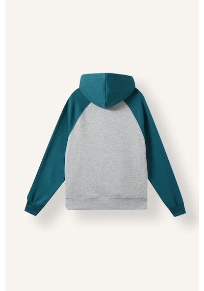 Defacto Oversize Kapüşonlu Reglan Kollu Kanguru Cepli Kalın Basic Sweatshirt I3832ax26wngn756 Yeşil-gn756