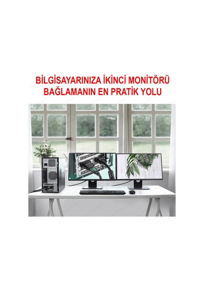 HDMI Dişi to DVI-I (24+5) Erkek Dönüştürücü Adaptör