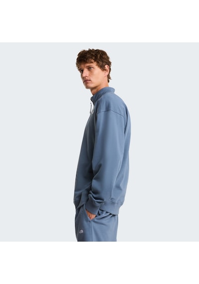 The North Face U Essentıal Lıght Relaxed 1/4 Zıp Crew Unisex Sweatshirt Nf0a8gqf0u31 Gri