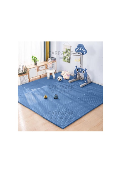 Damla Desen Tatami Eva Spor Yoga Pilates Oyun Matı Halısı Minderi Puzzle 50x50 13mm 8 Adet 100x200 Lacivert