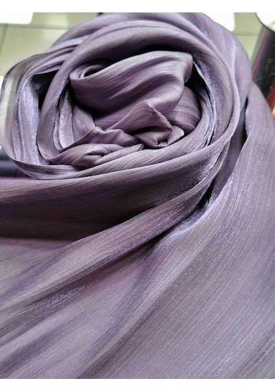İpek Dükkanı Organza Shımmer Abiye Üzeri Parlak Şal Leylak