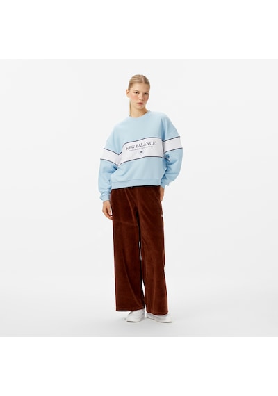 New Balance Nb Lifestyle Kadın Mavi Sweatshirt Wnc3507-blu Mavi