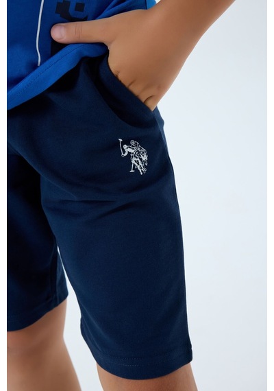 U.s. Polo Assn. Erkek Çocuk Mavi Bermuda Takım Us2400-c-v2 Mavi