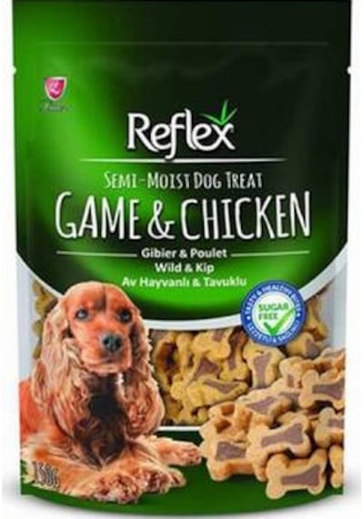 Refle Semi Moist Av Hayvanlı Tavuklu Yarı Yumuşak Köpek Ödülü 150 G