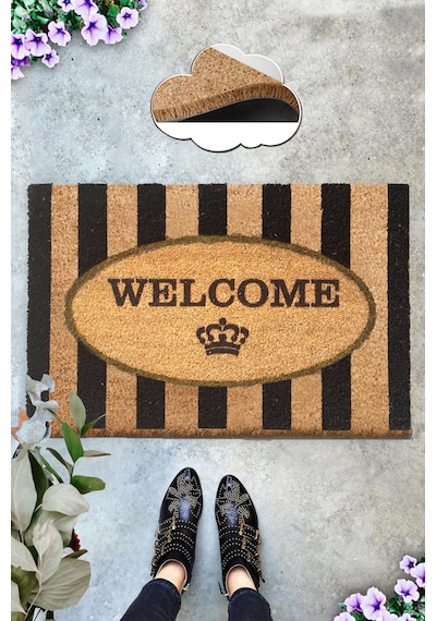 Coco Rigel 40x60 cm KIL Paspas,Dekoratif Çok Amaçlı Iç ve Dış Kapı Paspası
