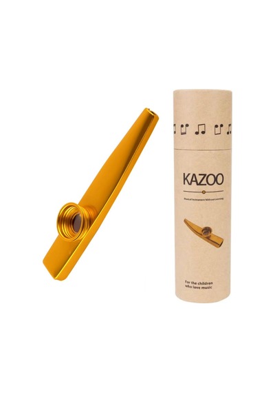 Mk-01y Metal Kazoo Kutulu Alüminyum Alaşım Sarı