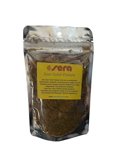 Sera San Color Flakes Renklendirici Pul Yem 30 Gram