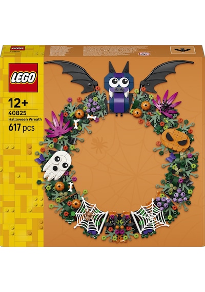 LEGO® Cadılar Bayramı Çelengi 40825 – 12 Yaş ve Üzeri Çocuklar için Renkli ve Dekoratif Ev Modeli Oyuncak Yapım Seti (328 Parça)