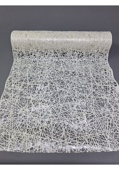 Pvc Küpür Dantel Raf Ve Dolap Örtüsü Runner Beyaz Kprhp033w 50 X 100
