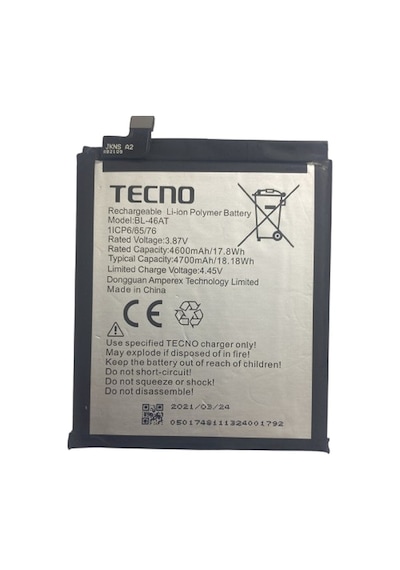 Tecno Phantom X Pil Batarya 4700 Mah