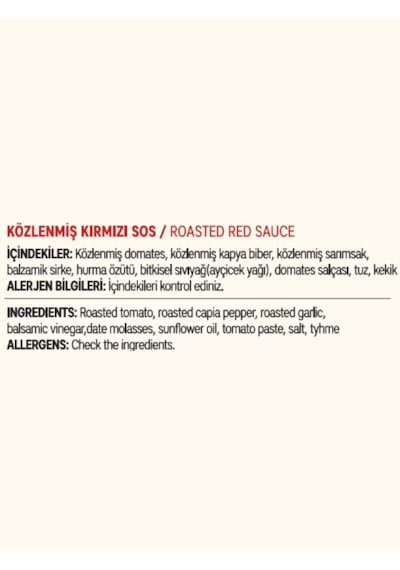 Allezz Közlenmiş Kırmızı Sos 210 G