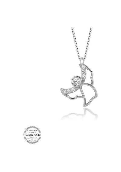 Swarovski Taşlı Gümüş Melek Kadın Kolye (551181396)