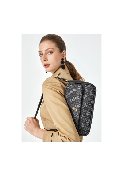 3.1 Phillip Lim Siyah Omuz Çantası, Günlük Kullanım İçin Rahat Ve Şık 0233 Orangeblue Cat
