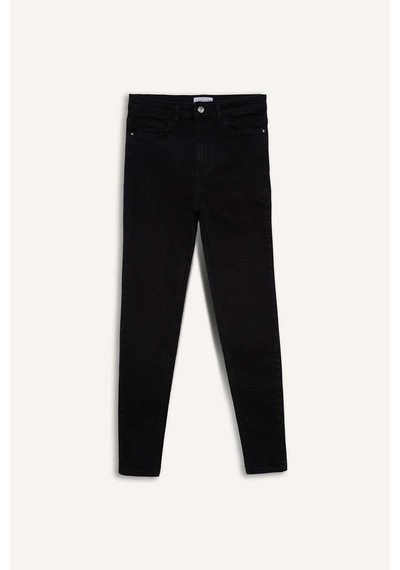 Defacto Rebeca Skinny Fit Normal Bel Bilek Boy Dar Paça Jean Pantolon C7610AX24AUNM40 Siyah