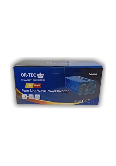 Or-tec Solar 12 Volt 1000 Watt Tam Sinüs İnverter
