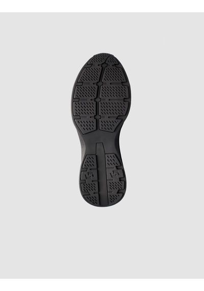 Cabani Triko & Hakiki Dana Deri Siyah Erkek Sneaker Siyah