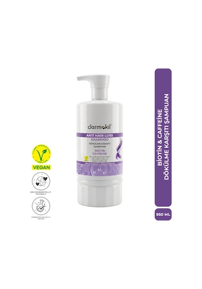Dermokil Biotin & Caffeine Dökülme Karşıtı Şampuan 950 Ml Dökülen