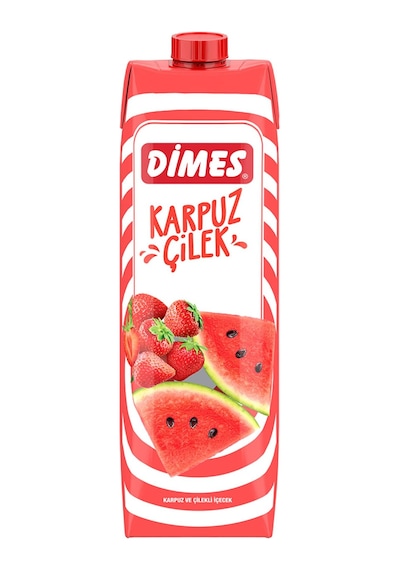 Dimes Karpuz Ve Çilekli İçecek 1 Lt X 6 Adet