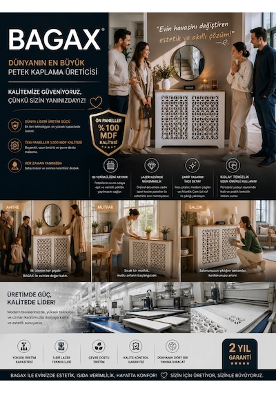 Petek Kaplama Modern Radyatör Kapatma Ünitesi Ön Panel Mdf Tasarım İç Ölçü 156 Cm Dış Ölçü 160 Cm Petek 156 Siyah Üstü Beyaz D8 Petek Kaplama Modern Radyatör Kapatma Ünitesi Ön Panel Mdf Tasarım İç Ölçü 156 Cm Dış Ölçü 160 Cm Petek 156 Siyah Üstü Beyaz D8