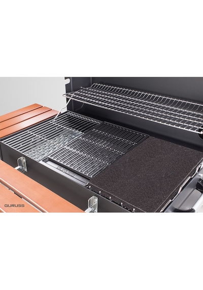 Guruss CG-075 Kömürlü Barbekü Mangal Tam Set Siyah