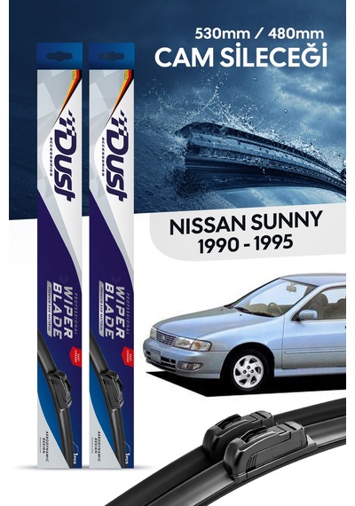 Nissan Sunny Silecek Takımı 1990-1995 Uyumlu 530mm/480mm